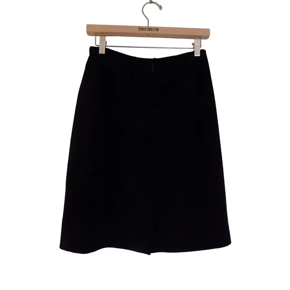 Le Suit skirt black a line size 6